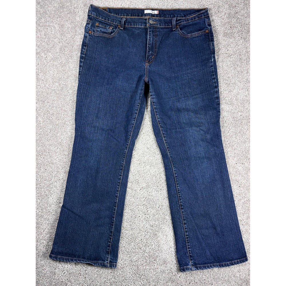 Levi's 515 Bootcut Jeans‎ Women's Size 16S Dark Wash Denim Pants